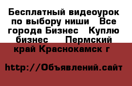 Бесплатный видеоурок по выбору ниши - Все города Бизнес » Куплю бизнес   . Пермский край,Краснокамск г.